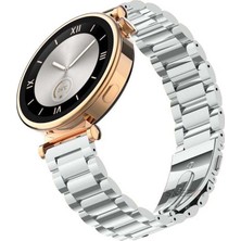 Sneezy Huawei Watch Gt4 41MM Ile Uyumlu 18MM Ironweft Döküm Çelik Metal Kordon