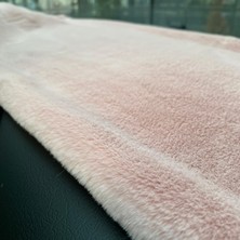 Yumuşak Tüylü Oto Torpido Bagaj Üstü Örtü Peluş Halı Pudra Pembe 150X40CM