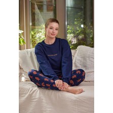 Zeyland Kadın Yazı Nakışlı Pijama Takımı