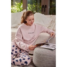 Zeyland Kadın Yazı Nakışlı Pijama Takımı