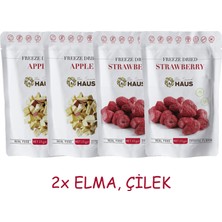 The Snack Haus Freeze Dried Elma, Çilek