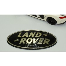 Dk Land Rover Ön Panjur ve Bagaj Siyah Gümüş Logo Amblem 85MM