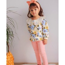 Lolipop Kids Store Çiçekli Taytlı Ikili Takım