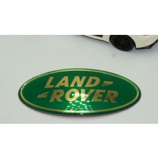 Dk Land Rover Ön Panjur ve Bagaj Yeşil Sarı Logo Amblem 85MM