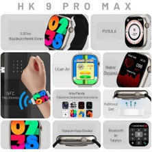 Birtech Watch 9 Hk 9 Pro Max 2.02 Amoled Ekran Gps Aktif 45MM Akıllı Saat