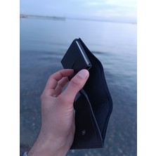 Bars Mekanizmalı Otomatik Para Koyma Bölmeli Erkek Suni Deri Cüzdan