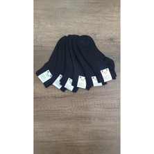 Leement Socks Çocuk 6 Çift Pamuklu Siyah Patik Çorap