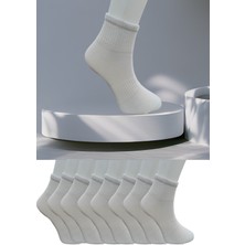 Leement Socks Dikişsiz 8 Çift Düz Orta Konç Spor Çorap