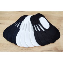 Leement Socks Erkek 12 Çift Bambu Slikonlu Babet Görünmez Çorap