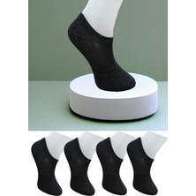 Leement Socks Dikişsiz 4 Çift Penye Spor Snekers Sıfır Boy Çorap