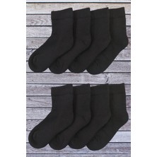 Leement Socks Çocuk Taban Altı Havlu Çorap 8 Çift Pamuklu Dikişsiz Burun