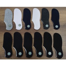 Leement Socks Erkek 12 Çift Bambu Sneakers Görünmez Çorap Seri