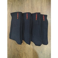 Leement Socks Erkek Termal Havlu Çorap 4 Çift Dikişsiz Kalın Çorap