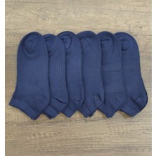 Leement Socks Unisex 6 Çift Bambu Patik Çorap Dikişsiz