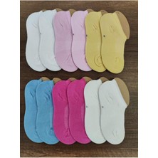 Leement Socks Çocuk 12 Çift Kısa Snekers Çorap Burun Dikişsiz