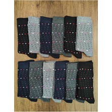 Leement Socks Desenli Pamuklu Çorap 12 Çift