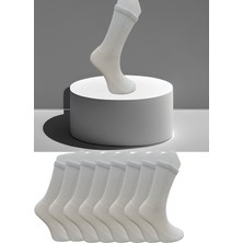 Leement Socks Dikişsiz 8 Çift Penye Taban Altı Havlu Spor Tenis Çorap