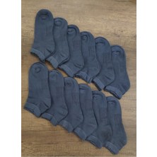 Leement Socks Kadın 12 Çift Bambu Patik Çorap Dikişsiz Yumuşak Dokulu