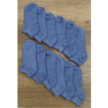 Leement Socks Kadın 12 Çift Bambu Patik Çorap Dikişsiz Yumuşak Dokulu