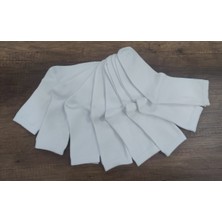Leement Socks Çocuk Düz Soket Beyaz 8 Çift Pamuklu