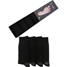 Leement Socks Erkek Bambu Dikişsiz Çorap 4 Çift Klasik