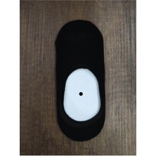 Leement Socks Çocuk Babet Çorap 4 Çift Penye Pamuklu Burun Dikişsiz Slikon Bantlı Görünmez Çorap