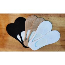 Leement Socks 6'Lı Bambu Slikonlu Babet Görünmez Çorap