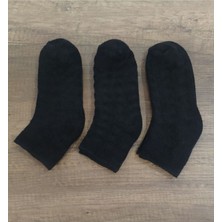 Leement Socks 3 Çift Bambu Ters Havlu Patik Kışlık