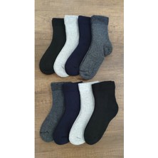 Leement Socks Çocuk 8 Çift Kalın Havlu Termal Çorap Burun Dikişsiz Seri