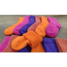 Leement Socks Çocuk 12 Çift Kalın Havlu Termal Çorap Burun Dikişsiz Seri