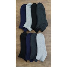 Leement Socks Dikişsiz Kalın Havlu Patik Çorap 8 Çift Pamuklu