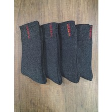 Leement Socks Erkek Termal Havlu Çorap 4 Çift Dikişsiz Kalın Çorap