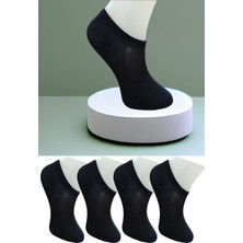 Leement Socks Dikişsiz 4 Çift Penye Spor Snekers Sıfır Boy Çorap