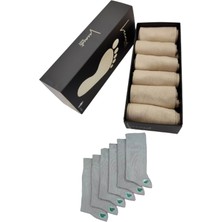 Leement Socks Erkek 6 Çift Dikişsiz Bambu Klasik Çorap