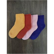 Leement Socks Çocuk Kalın Havlu Termal Çorap 4 Çift Çorap