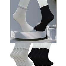 Leement Socks Dikişsiz 8 Çift Düz Orta Konç Spor Çorap