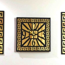Eyka Store Aynalı Duvar Saati Özel Tasarım 3 'lü Set