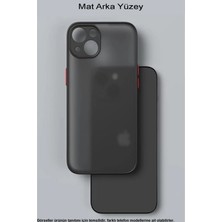 Case World Caseworld Apple iPhone 14 Kılıf Kamera Korumalı Silikon Kenarlı Renkli Düğmeli Arkası Mat Arka Kapak - Turkuaz