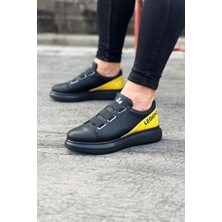 Bpm Wagoon WG029 3 Bant Legend Kömür Sarı Kalın Taban Casual Erkek Ayakkabı