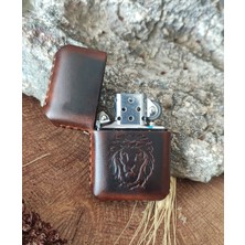 Atölye Çınar Deri Kılıflı Zippo Çakmak