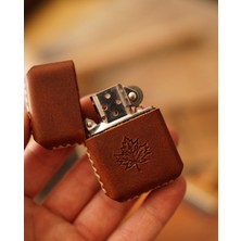 Atölye Çınar Deri Kılıflı Zippo Çakmak