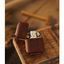 Atölye Çınar Deri Kılıflı Zippo Çakmak