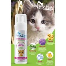 Pets Fav Hipoalerjenik Hassas Ciltler Için Doğal ve Organik Kuru Köpük Yavru Kedi Şampuanı