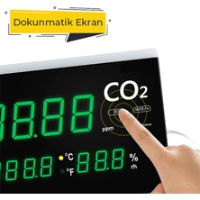 Sevgift Az 7729 Işıklı Dijital Display Ortam Hava Kalitesi Ölçer (Dokunmatik)