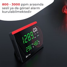 Sevgift Az 7729 Işıklı Dijital Display Ortam Hava Kalitesi Ölçer (Dokunmatik)