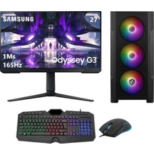 Go Gamer GP624DS AMD Ryzen 5 5600X 16GB 512GB SSD + 1TB HDD GTX1050Ti Windows 11 Pro 27" Masaüstü Bilgisayar