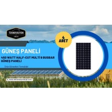 Teknovasyon Arge Güneş Enerjisi Hibrit Paket 5kva Mppt Inverter 450 Watt Güneş Paneli 150 Amper Jel Akü Istabreeze 1000 W 48 V Rüzgar Türbini + Yerli Şarj Kontrol Cihazı