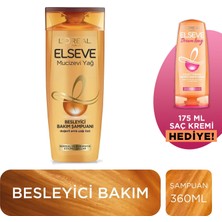 Elseve L'oréal Paris Elseve Mucizevi Yağ Besleyici Bakım Şampuanı 360 ml & 175 ml Dream Long Saç Kremi