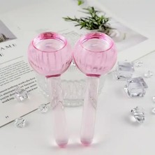 Naturachi Yüz Buz Küresi ve Face Terapi Masaj Ice Topu Pembe Renk