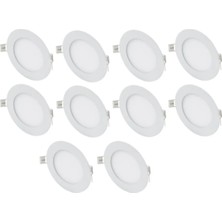 Cata 10 Adet 12 Watt Slim LED Panel Beyaz Işık Metal Kasa CT-5147B